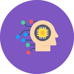 Machine Perception icon vector image. Can be used for Data Analytics.