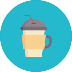 Frappuccino icon vector image. Can be used for Coffee Shop.