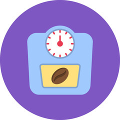 Obraz premium Coffee Scale icon vector image. Can be used for Coffee Shop.