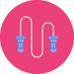 Jumping Rope icon vector image. Can be used for Gym.