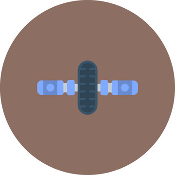 Gym Wheel icon vector image. Can be used for Gym.