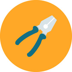 Pliers icon vector image. Can be used for Construction Tools.