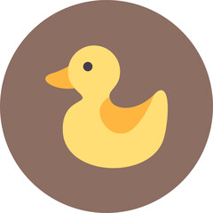 Rubber Duck icon vector image. Can be used for Baby.