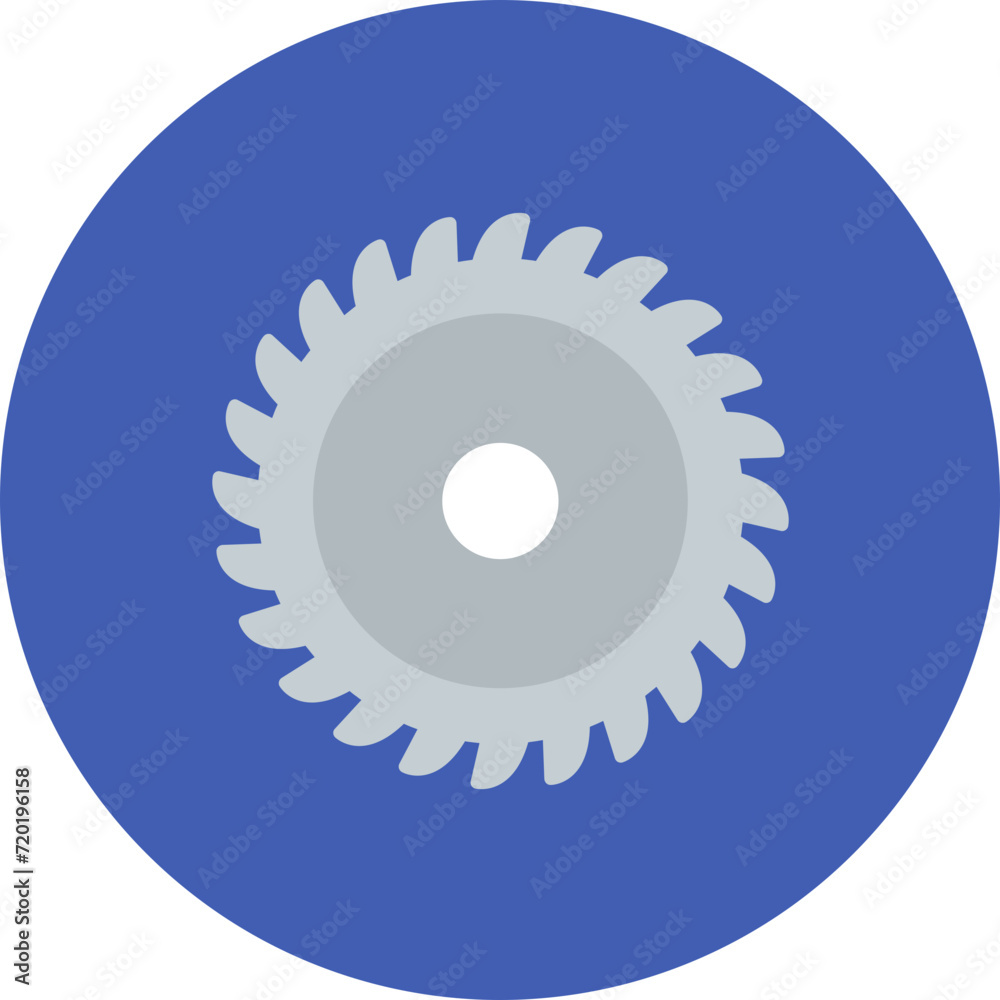 Poster Circular Saw icon vector image. Can be used for Construction Tools.