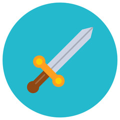 Game Sword icon vector image. Can be used for Online Game.