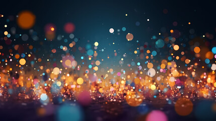 Glitter lights background banner. Colorful abstract background with glitter