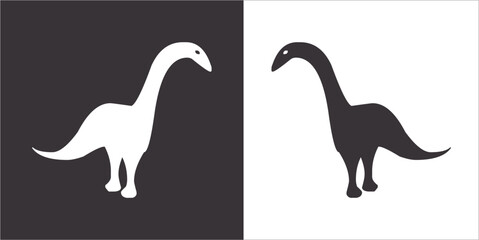 Illustration vector graphics of dinosaur icon