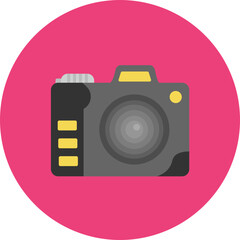 Dslr Camera icon vector image. Can be used for Photography.
