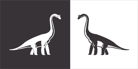 Illustration vector graphics of dinosaur icon