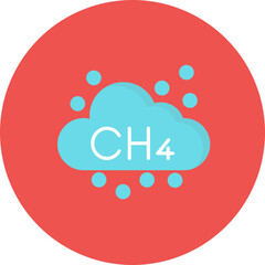 Methane icon vector image. Can be used for Nuclear Energy.