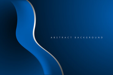 Blue and black line metallic wave vector background for corporate concept, template, poster, brochure, website, flyer design. Vector illustration