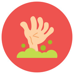 Obraz premium Scary Hand icon vector image. Can be used for Halloween.