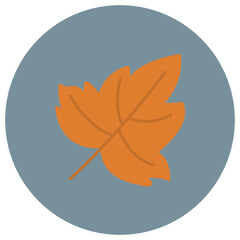 Dry Leaves icon vector image. Can be used for Halloween.
