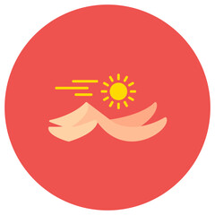 Obraz premium Desert Sand icon vector image. Can be used for Desert.