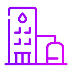 water treatment gradient icon