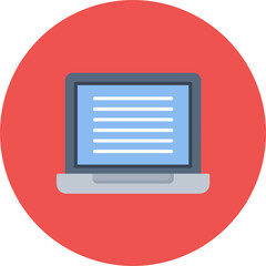 Laptop icon vector image. Can be used for Electronic Devices.