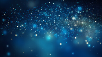 Fototapeta premium Featuring stunning soft bokeh lights and shiny elements. Abstract festive and new year background