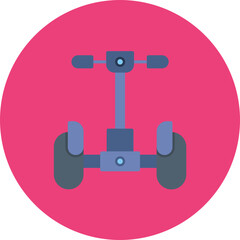 Segway icon vector image. Can be used for Transport.