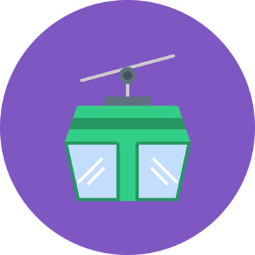Cable Car icon vector image. Can be used for Winter.