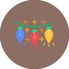 Winter Lights icon vector image. Can be used for Winter.