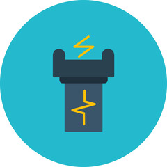 Stun Gun icon vector image. Can be used for Police.