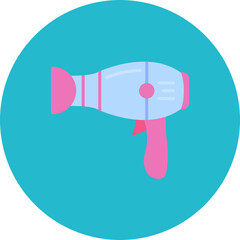 Hairdryer icon vector image. Can be used for Hygiene Routine.