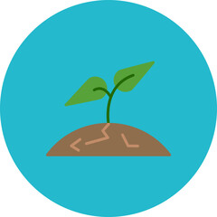 Sprout icon vector image. Can be used for Spring.