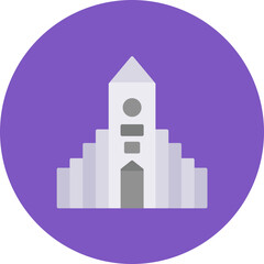 Hallgrimskirkja icon vector image. Can be used for Landmarks.