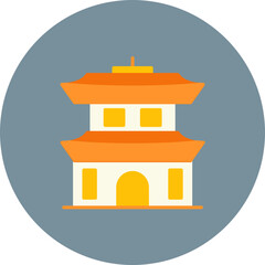 Temple icon vector image. Can be used for Landmarks.