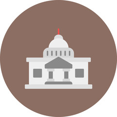 Capitol icon vector image. Can be used for Landmarks.