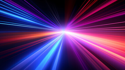 Glowing shiny line effect vector background, technology line background and light effect, 3D rendering