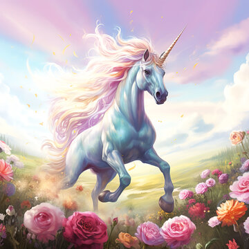 A pstel colors graphic art