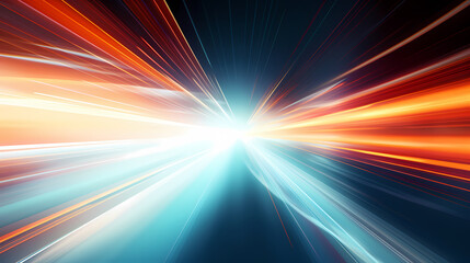 Glowing shiny line effect vector background, technology line background and light effect, 3D rendering