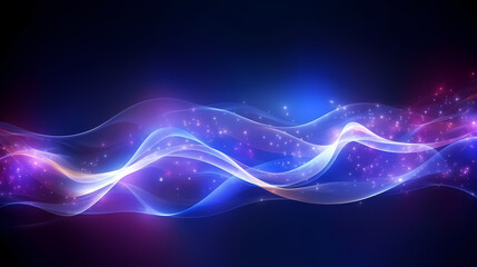 Glowing shiny line effect vector background, technology line background and light effect, 3D rendering