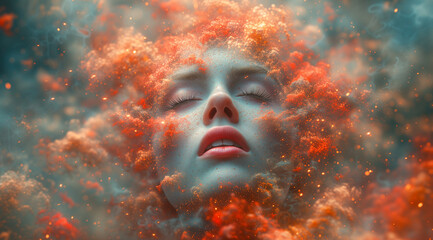 the person in the fire