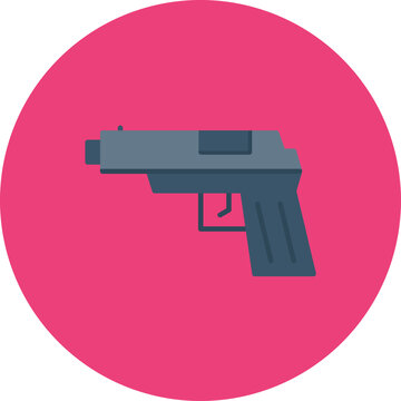 Gun icon vector image. Can be used for Wild West.