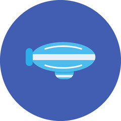 Zeppelin icon vector image. Can be used for Aviation. © SAMDesigning