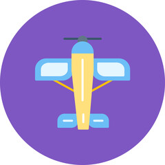 Monoplane icon vector image. Can be used for Aviation.