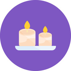 Candles icon vector image. Can be used for Party and Celebration.