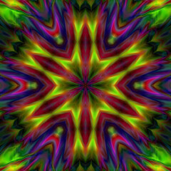 Unique kaleidoscope design.Abstract kaleidoscope background. Beautiful kaleidoscope seamless pattern.