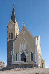 Felsenkirche church at historical town, Luderitz,  Namibia