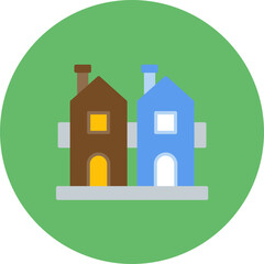 Dutch House icon vector image. Can be used for Type of Houses.