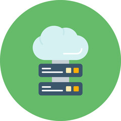 Cloud Storage icon vector image. Can be used for Technology.