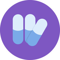 Capsule icon vector image. Can be used for Pharmacy.