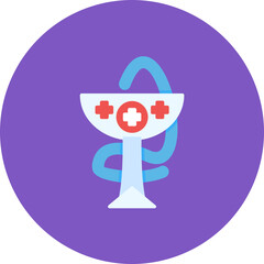 Hygeia icon vector image. Can be used for Pharmacy.
