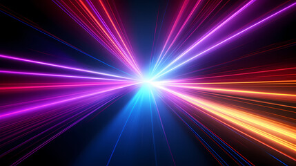 Line glowing motion blur illustration light background, energy neon light, effect bright line glowing motion blur