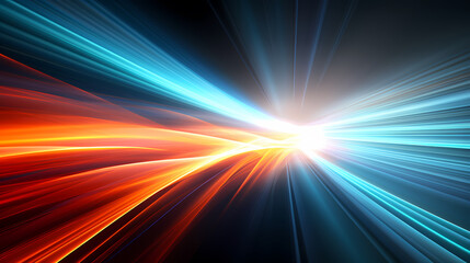 Line glowing motion blur illustration light background, energy neon light, effect bright line glowing motion blur