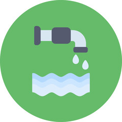 Water Management icon vector image. Can be used for Smart City.