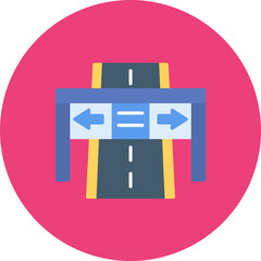 Highway icon vector image. Can be used for Smart City.