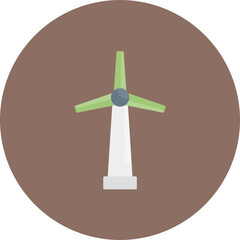 Fototapeta premium Turbine icon vector image. Can be used for Ecology.